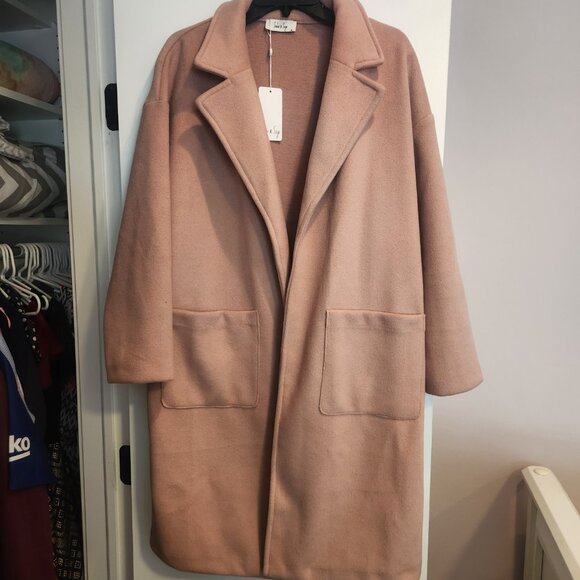 NWT - Anthropologie x Sadie & Sage Hayle Open Coat-Rose - Size Medium - Picture 7 of 11